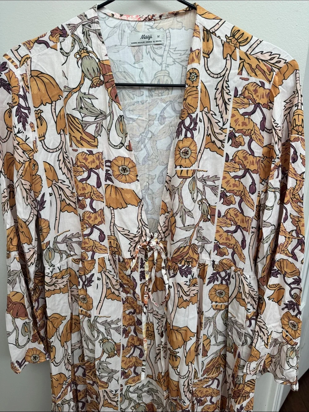Maaji Floral Print Swimsuit Cover Up Dress - Picture 3 of 6